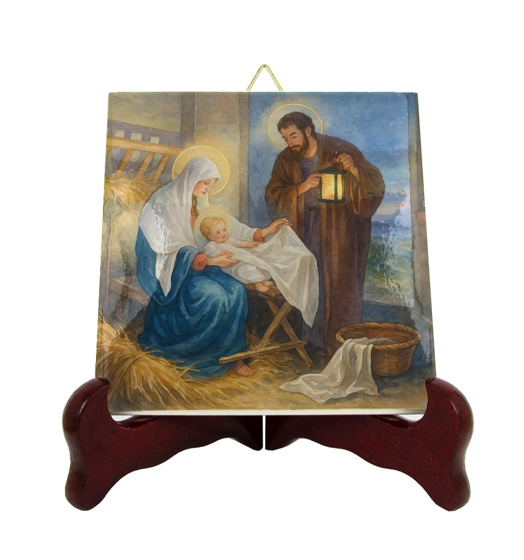 Handmade Ceramic Holy Family Icon: Catholic Home Altar Art - Etsy