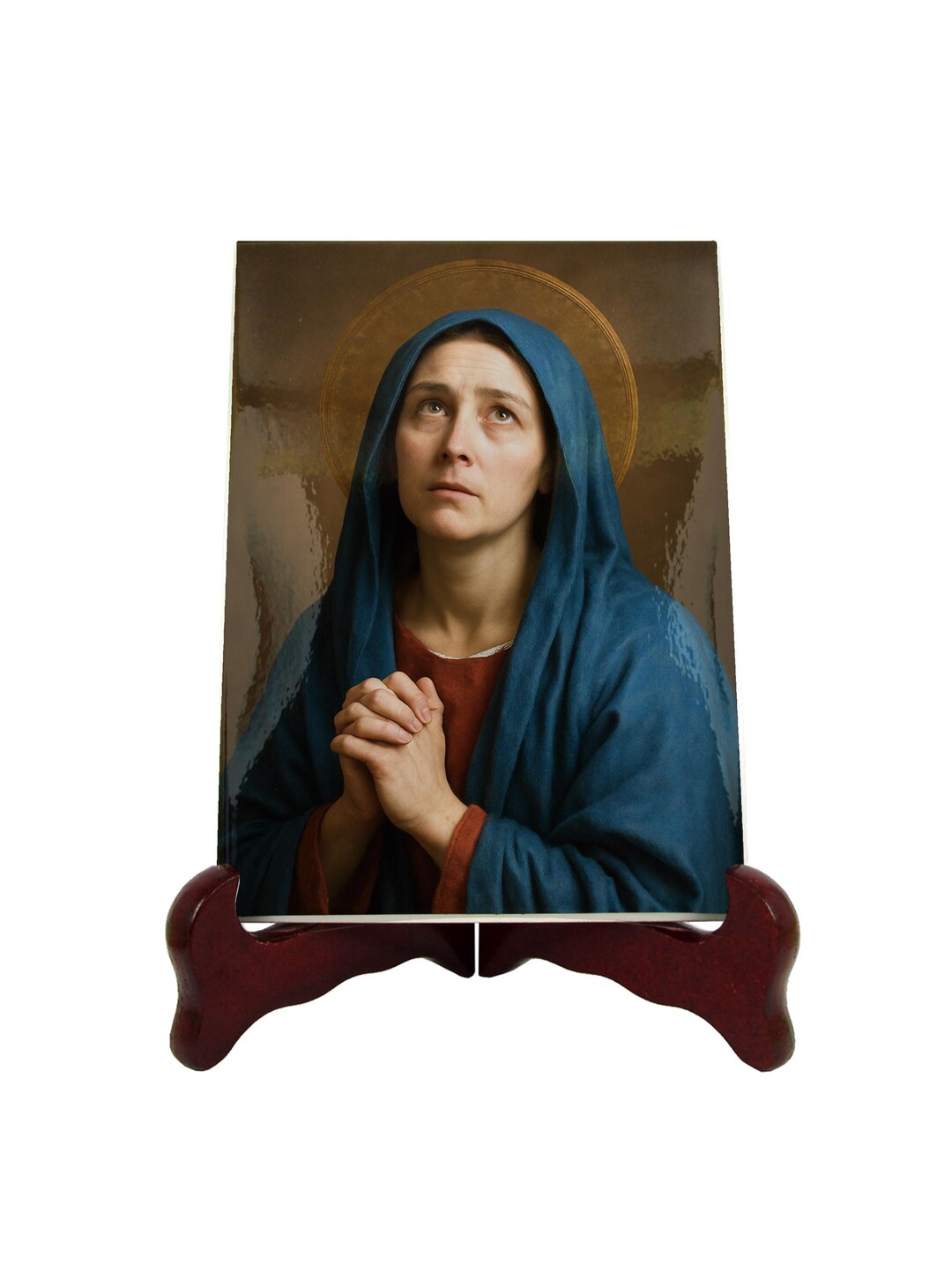 Virgin of Sorrows Ceramic Icon – Our Lady of Sorrows Catholic Wall Art ...