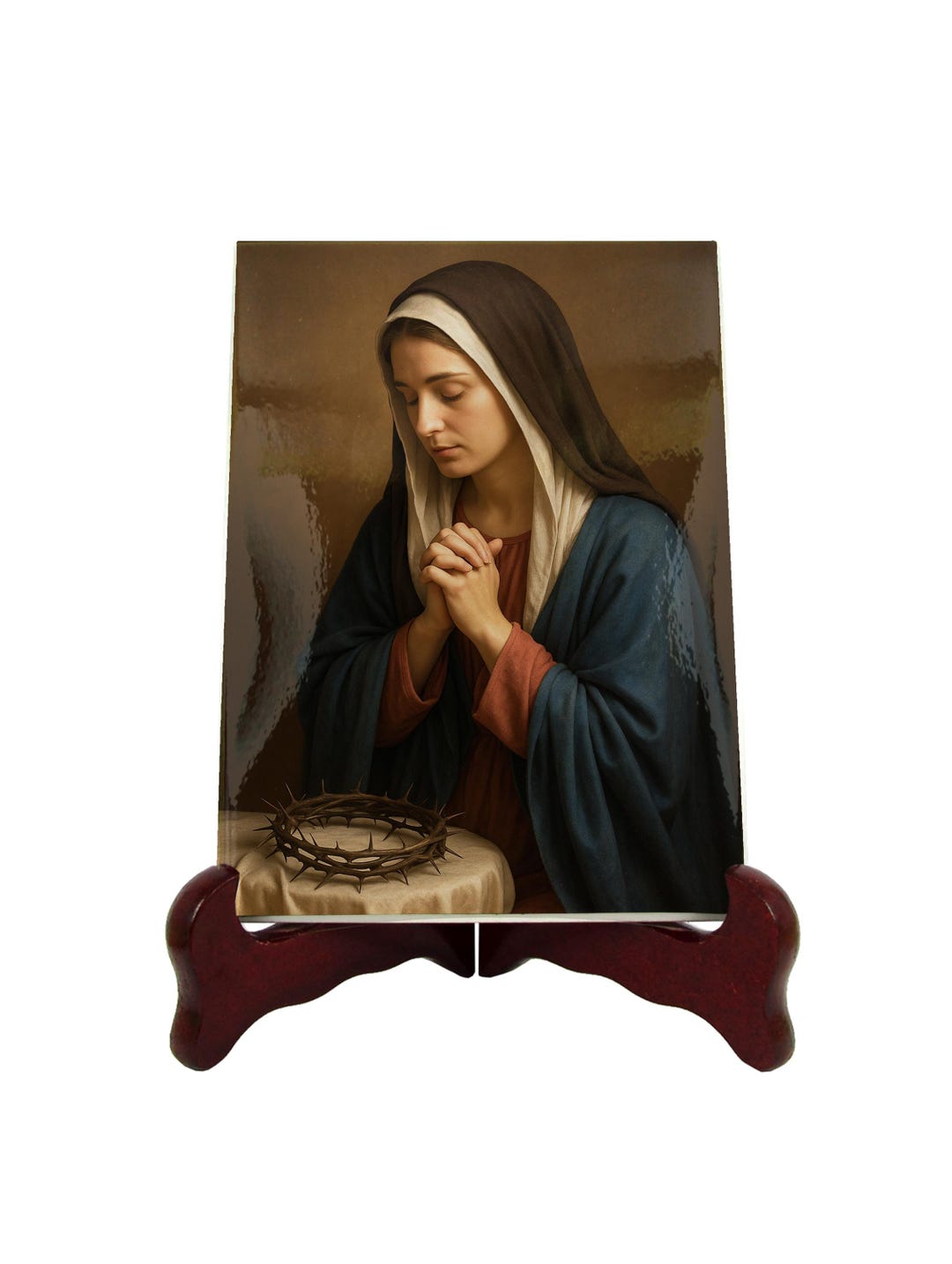 Our Lady of Sorrows Ceramic Icon – Sorrowful Mother Catholic Wall Art ...
