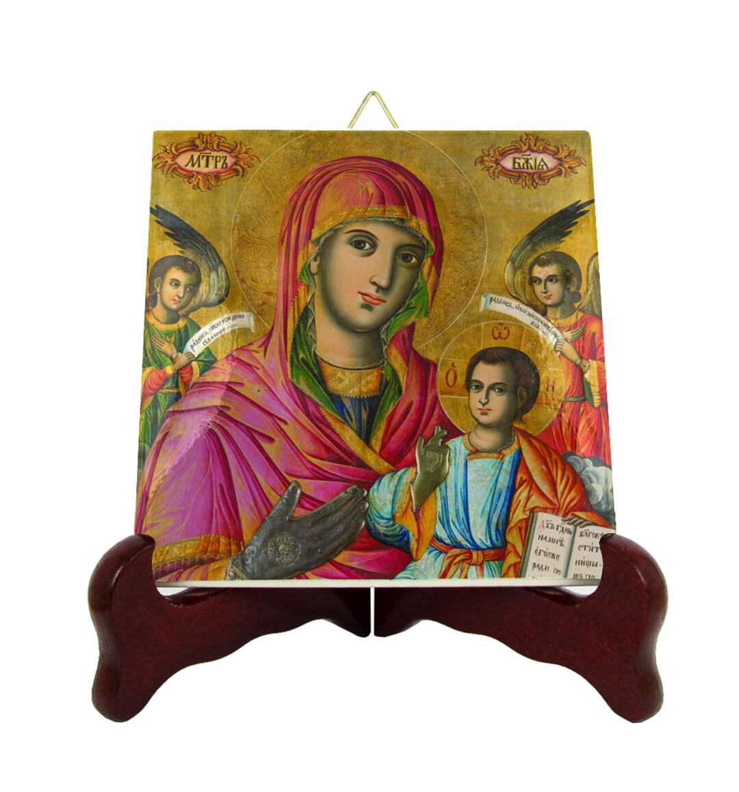 Our Lady of Perpetual Help Ceramic Tile – Byzantine Catholic Icon ...