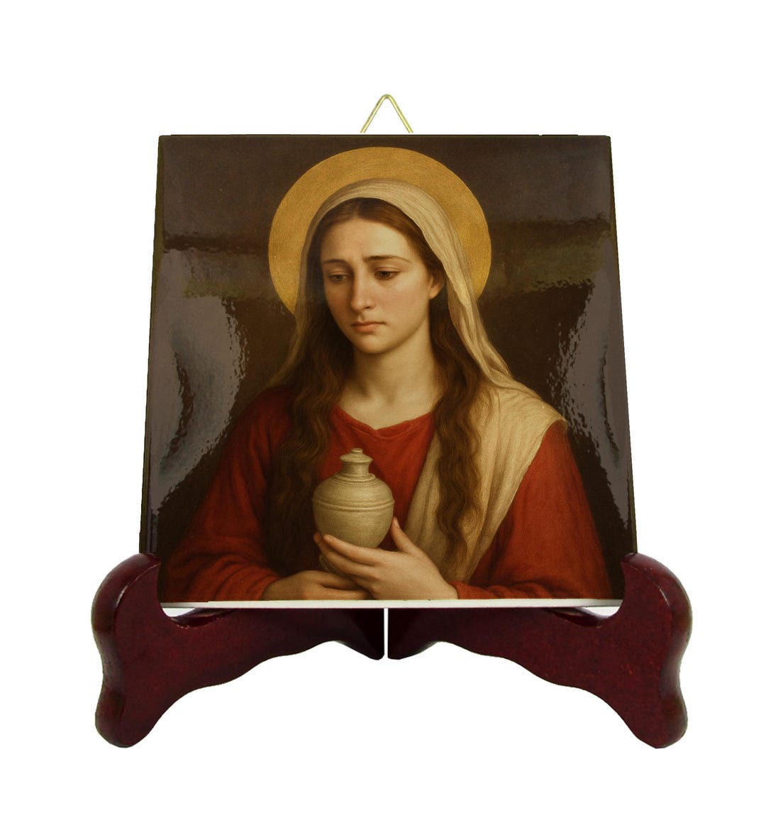 Saint Mary of Magdala Ceramic Icon Catholic Mary Magdalene Wall Art ...