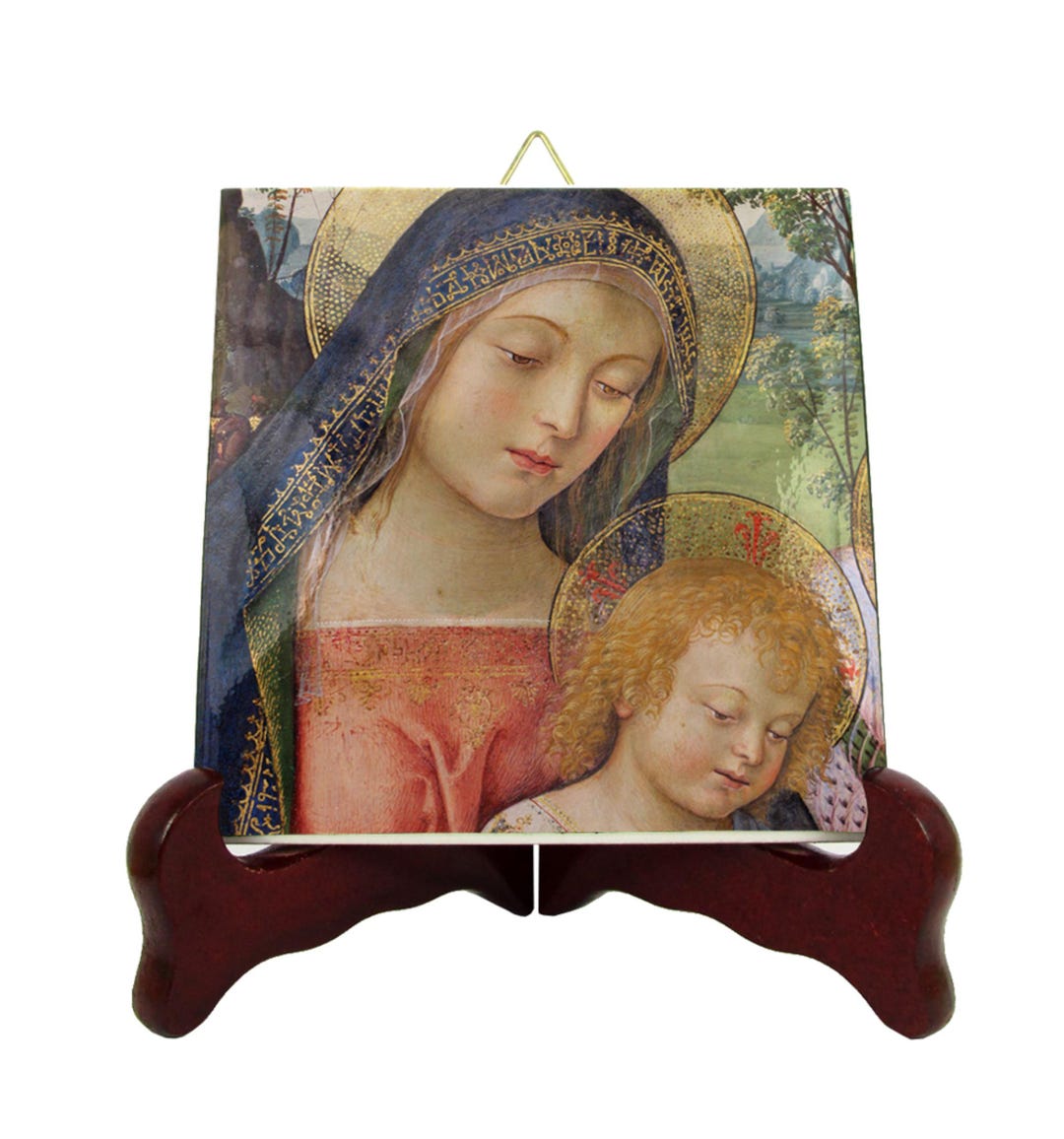 Our Lady of Peace Ceramic Icon – Catholic Marian Wall Art After ...