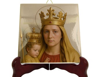 エクアドルのキトの聖母マリアのラミネート加工カトリックの聖なる祈り