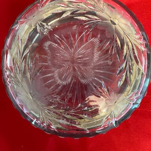 Antique Cut Glass Dresser Box - late 19th century