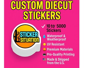Custom Logo Stickers: Waterproof, UV Resistant Vinyl Decals