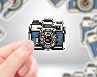 Realistic Camera Cartoon Sticker - For Art & Photographers