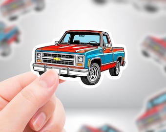 Square Body Chevy Truck Sticker | Premium Die Cut Stickers | Premium Vinyl Waterproof Stickers | UV Gloss Lamination Decal | FAST SHIPPING!