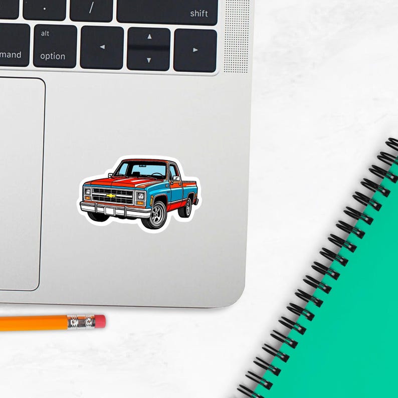 Square Body Chevy Truck Sticker | Premium Die Cut Stickers | Premium Vinyl Waterproof Stickers | UV Gloss Lamination Decal | FAST SHIPPING! image 5