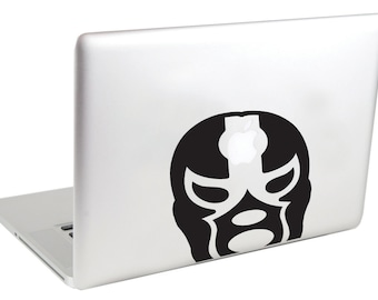 Laptop Sticker (( Mexican Wrestler )) Laptop Decal by Suzie Automatic