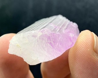 Natural Bicolor Kunzite Crystal from Afghanistan | Raw Healing Crystal / 29 Grams