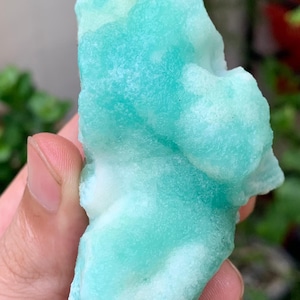 Smithsonite or Blue Aragonite Crystal Specimen from Afghanistan – Collectible Gem Mineral/ 148 Grams