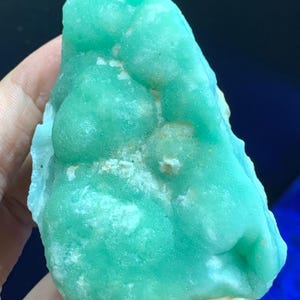 Smithsonite or Blue Aragonite Crystal Specimen from Afghanistan – Collectible Gem Mineral/ 160 Grams