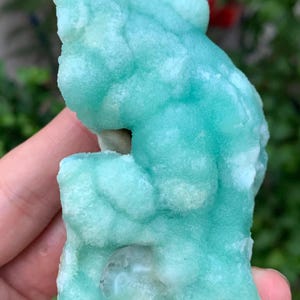 Smithsonite or Blue Aragonite Crystal Specimen from Afghanistan – Collectible Gem Mineral/ 173 Grams