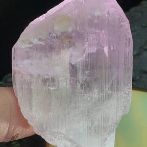 Natural  Bicolor Kunzite  Crystal  Specimen from Afghanistan | Raw Healing Crystal / 61 Grams