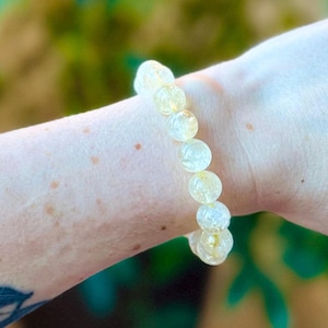 Citrine Bracelet, Citrine Crystal Bracelet, Beaded Crystal Bracelet, Citrine Jewelry, Chunky Citrine Bracelet, Citrine Stacking Bracelet