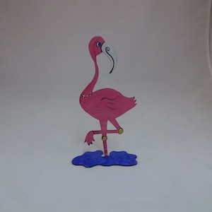 Flamingo Steel Sculpture Small image 2