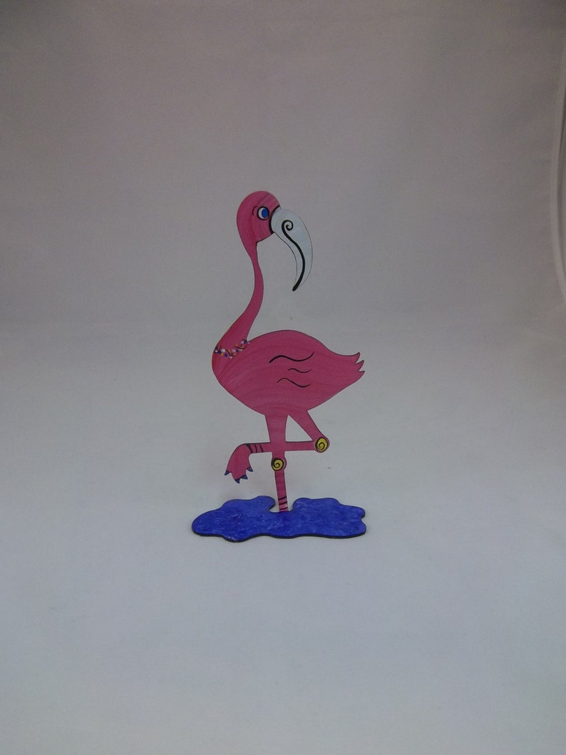 Flamingo Steel Sculpture Small image 2