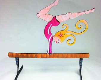 Gymnast - Hand Painted Steel Sculpture