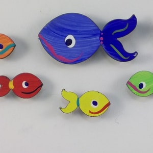 Magnets Fish Super Strong Hand Painted Steel Medium image 1