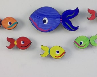 Fish Magnets - Small - Super Strong Hand Painted Steel