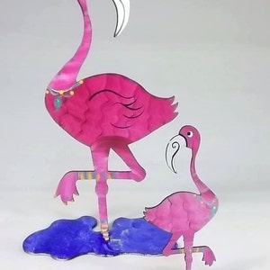 Flamingo Steel Sculpture Small image 1