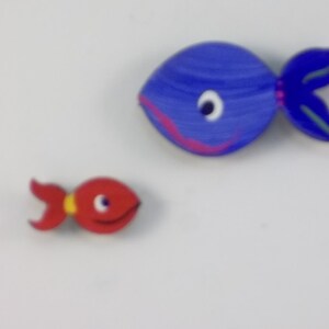 Magnets Fish Super Strong Hand Painted Steel Medium image 2