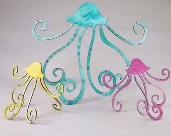 Jellyfish Steel Sculpture - Small (4")