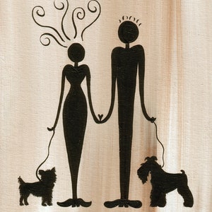 Custom family portrait silhouettes original acrylic painting image 5