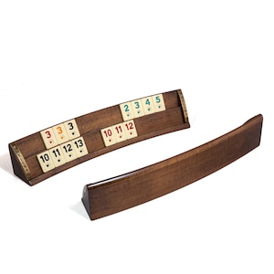 Juego de mesa de rummy ovalado personalizado para 9 jugadores - Soportes de rummy elípticos ovalados / Juego de rummy personalizable