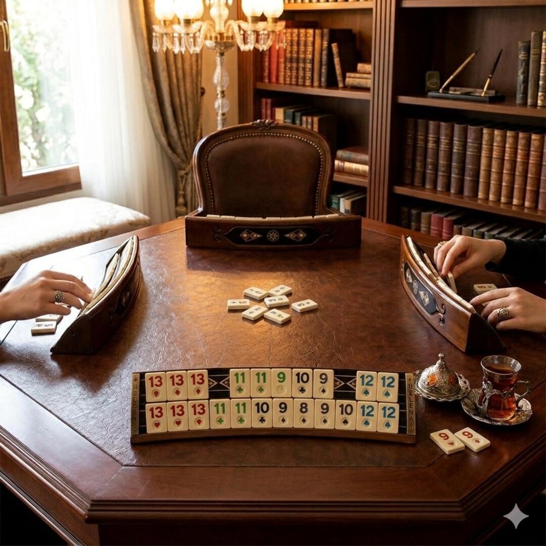 Best Rummikub Set Mosaic Inlaid Wooden Rummikub Set – Black Veneer Rummy Board Game - Etsy