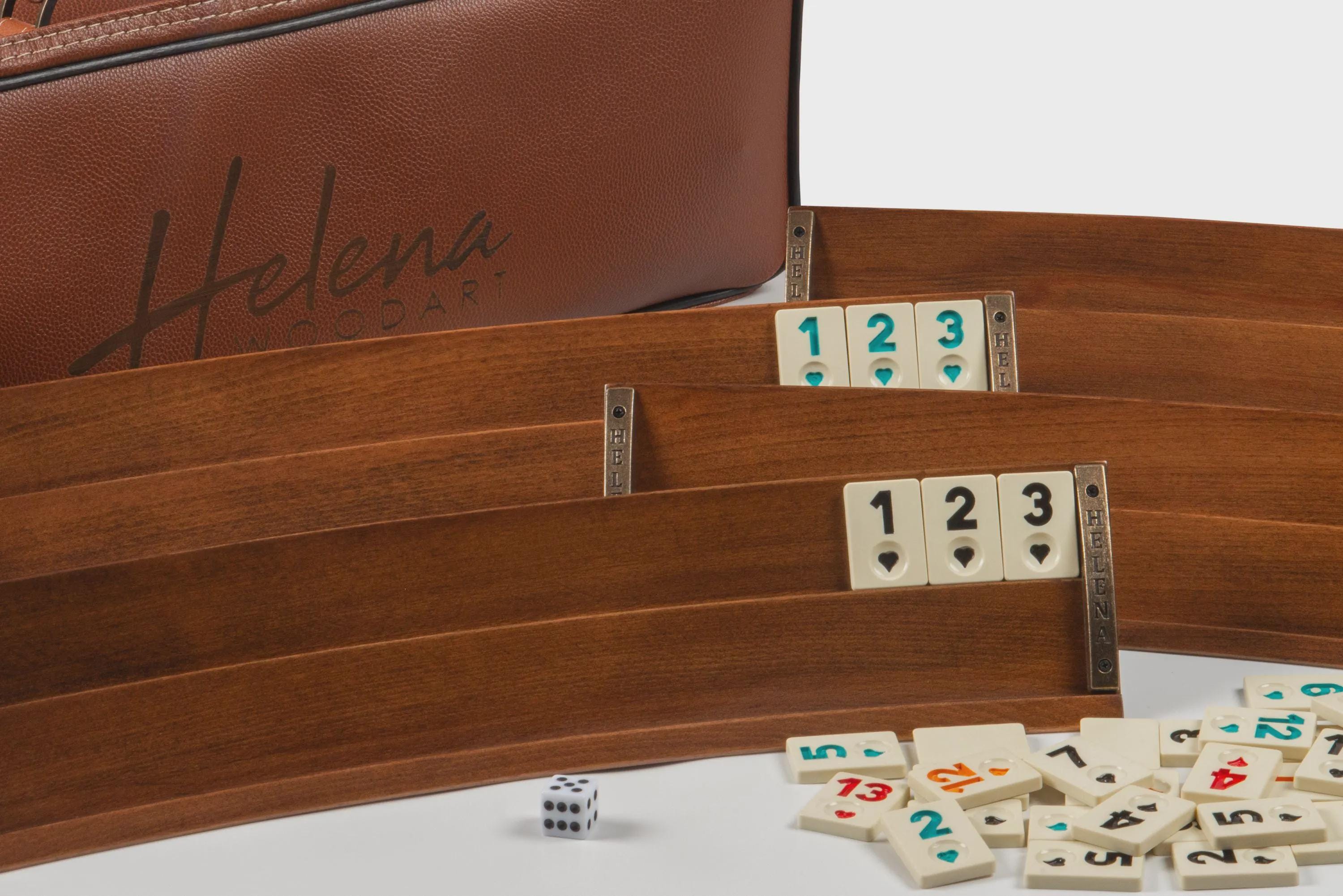 Handmade Rummikub Set Handmade Wooden Rummikub Set – Curved Rummy Game Board for 6 Players - Etsy