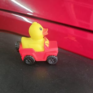 New color! Red  Rubber duck, happiness is being Ducked, bath toy/toy collectibles. FREE SHIPPING!!