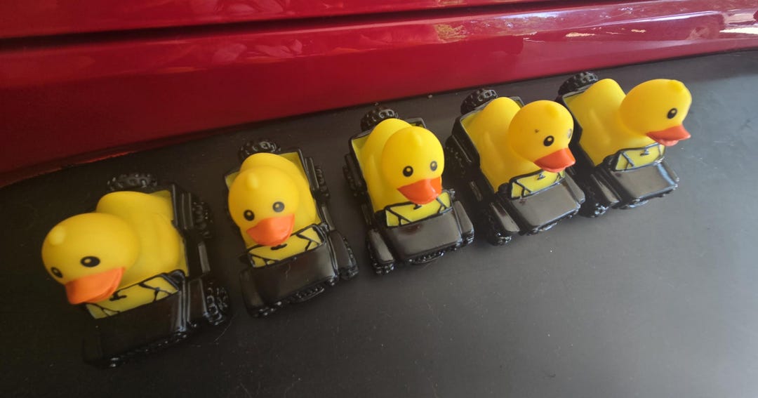 New Colors!! BLACK, Set of (5) Rubber Ducks. Toy/bath Toy Collectibles ...