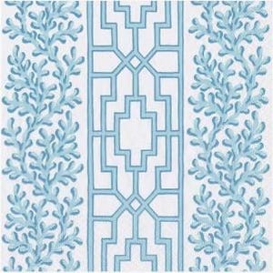 Robin Egg Blue Chinoiserie-servetten - cocktailformaat - set van 3 - servetten decoupagepapier - knutselpapier - koraal en latwerk