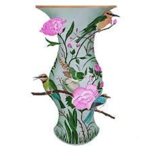 Floral Ginger Jar-servetten - cocktailformaat - set van 3 - servetten decoupagepapier - knutseldoekje - bloemen chinoiserie