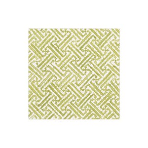 Groen-witte servetten - cocktailformaat - set van 3 - servetten decoupagepapier - knutselpapier - chinoiserie - mosgroen sierwerk
