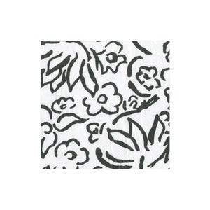 Matisse Servietten Schwarz Weiß - Cocktail Größe - 3er Set - Servietten Decoupage - Bastelgewebe - Chinoiserie - Schwarz Weiß