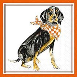 Coon Hound Dog Servietten - Cocktail Größe - 3er Set - Servietten für Decoupage Papier - Bastelgewebe - Tennessee Sports - Hundeliebhaber Servietten