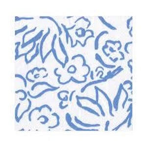 Matisse blauw-witte servetten - cocktailformaat - set van 3 - servetten decoupagepapier - knutselpapier - chinoiserie - blauw en wit