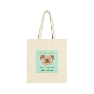 Dog Lover&#39;s Canvas Tote Bag | Cute Pet Gift | Eco-Friendly Shopping Bag | Fun Dog Design | Great for Everyday Use