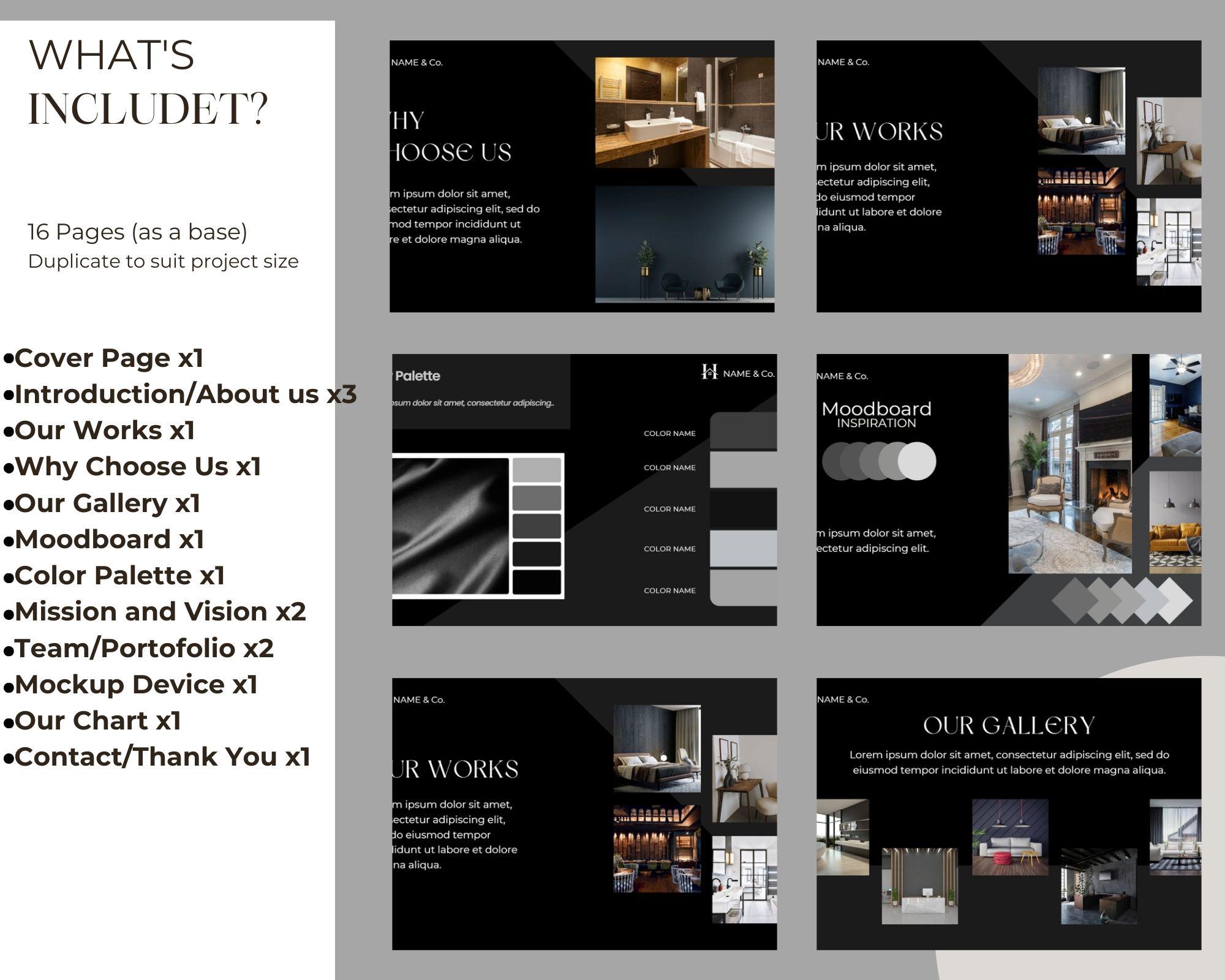 Interior Design Template - Etsy
