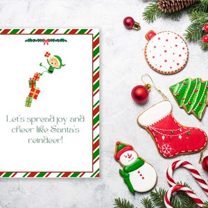 Christmas Elf lunchbox Cards, Lunchbox printable, Elf Notes, 2024 Christmas fun for kids, Printable Christmas notes, Elf accesoire