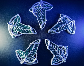 Blatt der Lorien Elfen Gemeinschaft Brosche (STL 3D Druck-Datei NUR!)