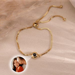 Custom Photo Projection Bracelet,Personalized Picture Inside Bracelet,Minimalist Pet Memorial Jewelry,Trendy Best Friend Gift,Gift for Mom