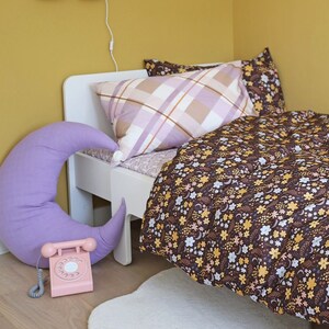 single bed Duvet bedding set fitted sheet printed bedding pillowcases floral bedding organic cotton beddings girls