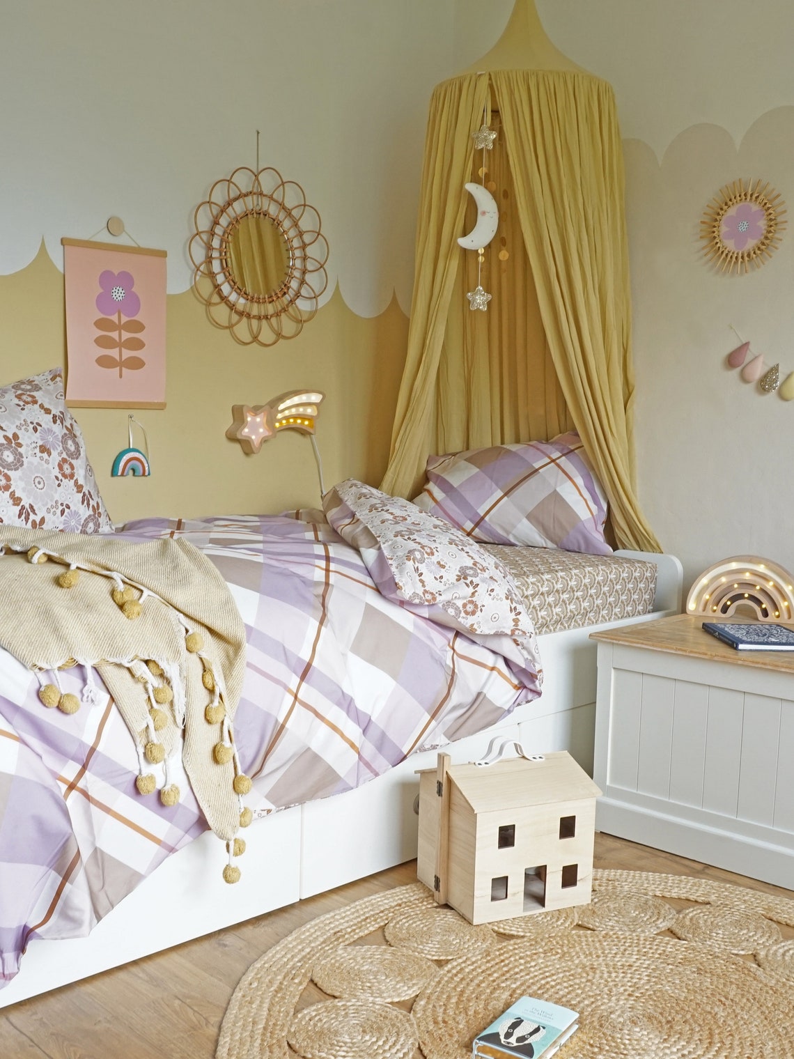 Lilac Duvet Set Single Bed Bedding Set Bedding Bundle Fitted Etsy