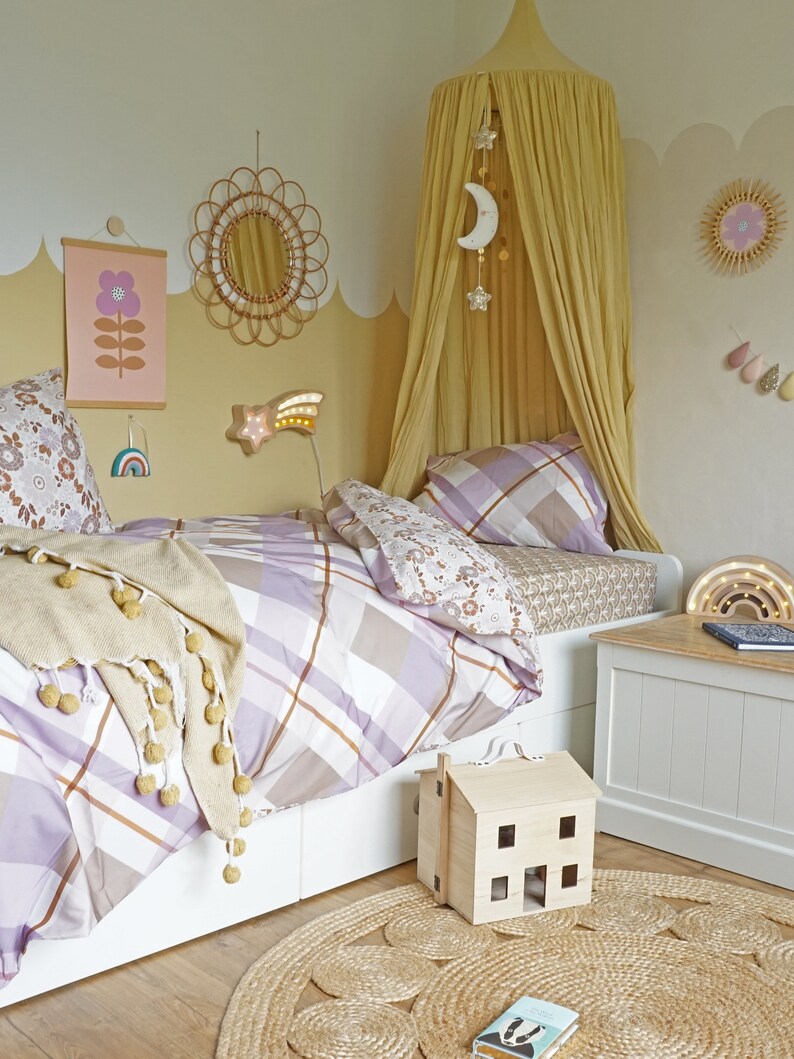 Lilac Duvet Set Single Bed Bedding Set Bedding Bundle Fitted Etsy