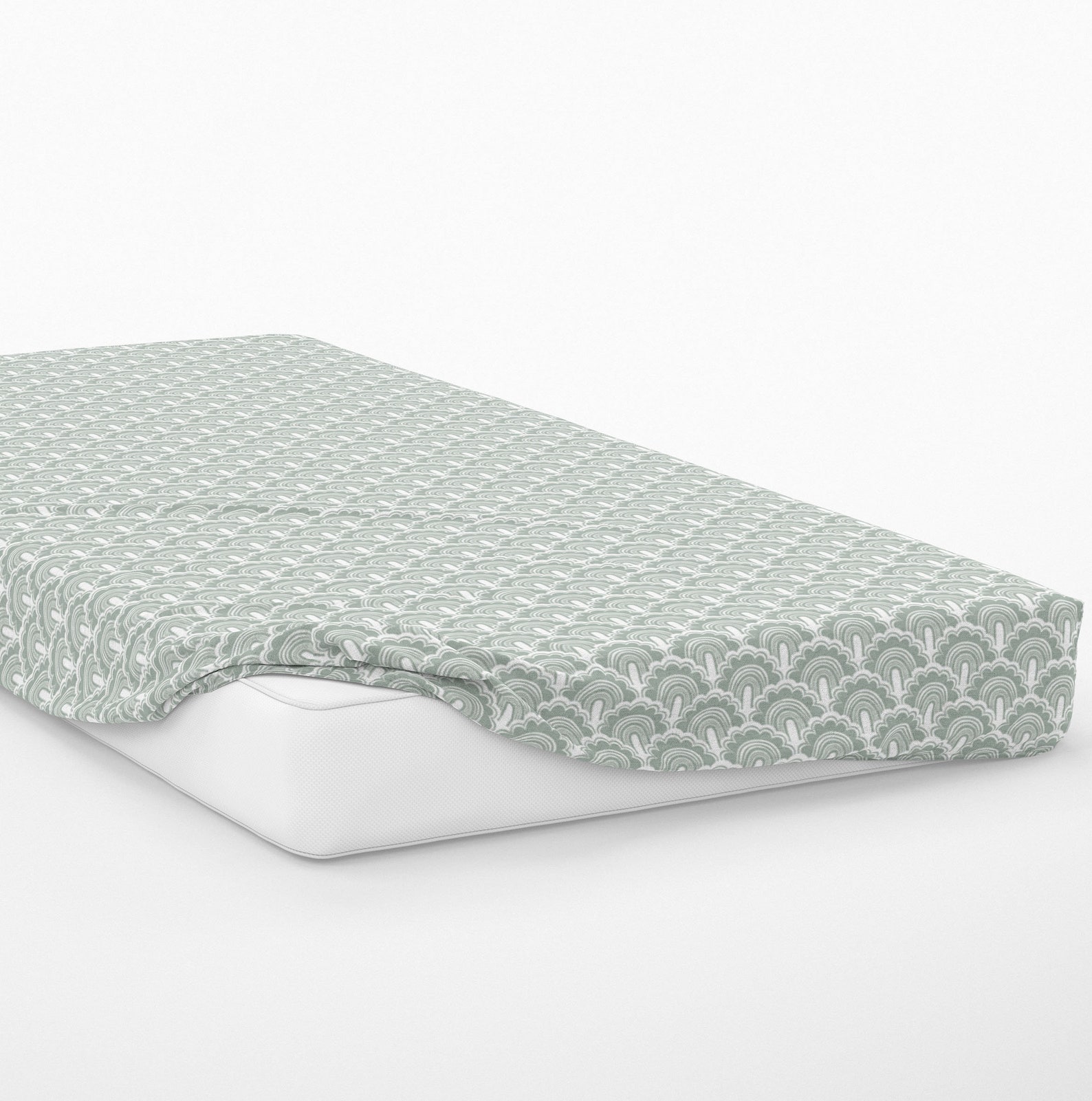 Fitted Sheet, Single Bed Size 90 X200cm Organic Cotton Fitted Bed Sheet