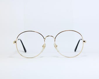 ESCHENBACH 2554 Rotondo Panto Oro Lente Grande Raro Unico Originale Vintage Occhiali da vista Telaio Occhiali Lunettes Gafas Bril Glasögon VLE06
