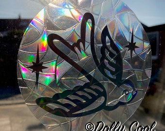 Suncatcher Sticker Rainbow Maker - Swallow Tattoo - Window Cling - Light Prism - Exclusive design by Dolly Cool